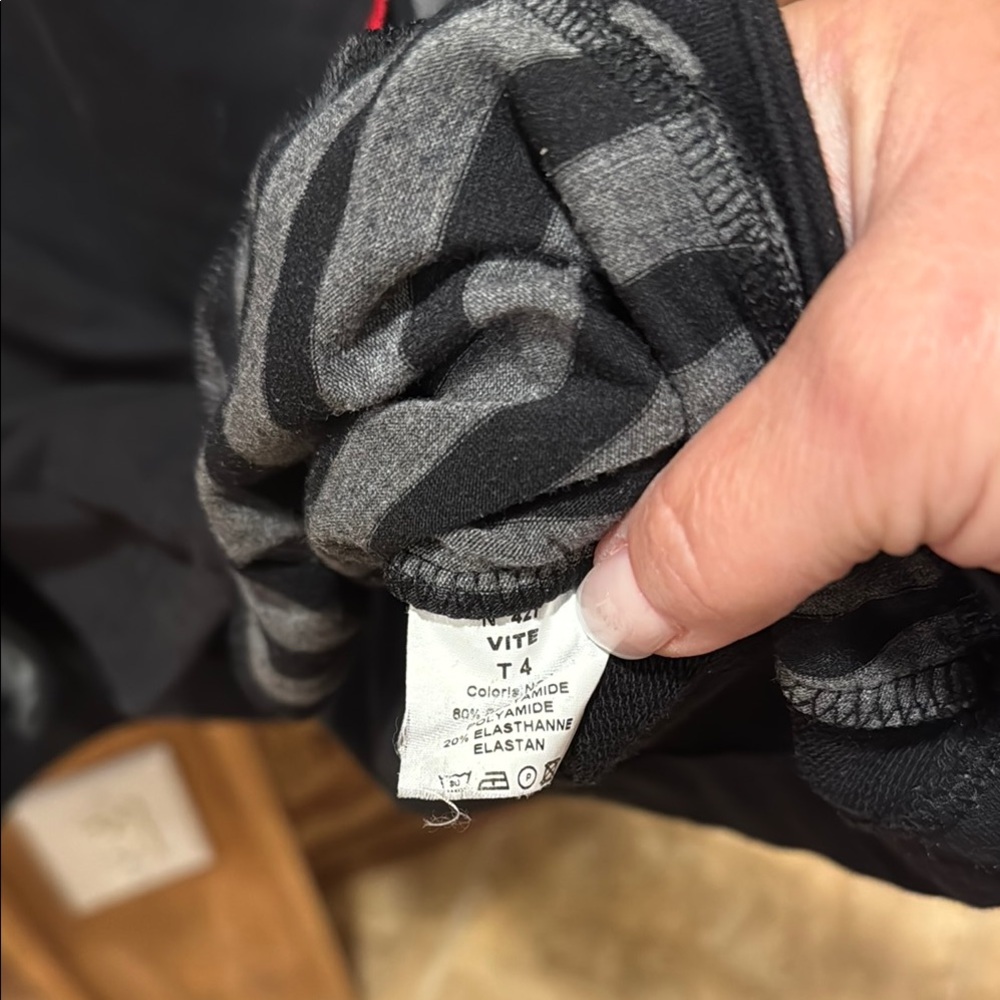 Made in France 🇫🇷 Jean Marc Philippe Black and Gray Patterned Hooded Cardigan - Picture 10 of 10